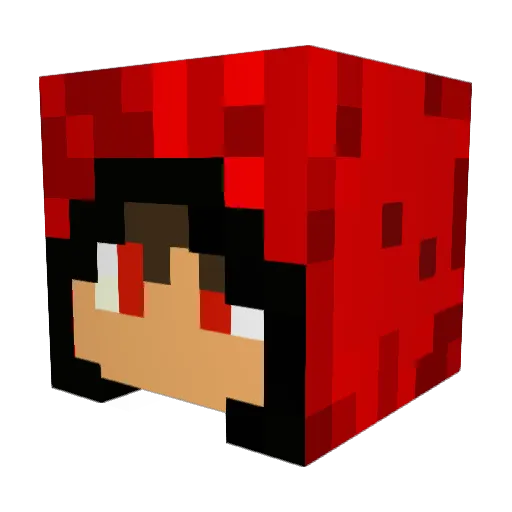 Xx_RuDi_xX Minecraft avatar head, 3D render