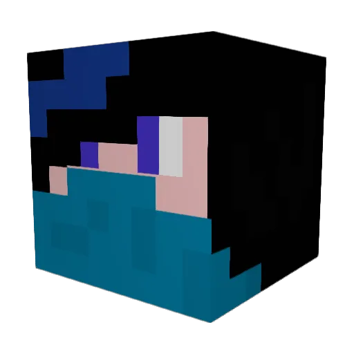 Xx_Shibito_xX Minecraft avatar head, 3D render