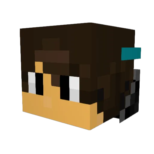 Xx_SmurfPvp_xX Minecraft avatar head, 3D render