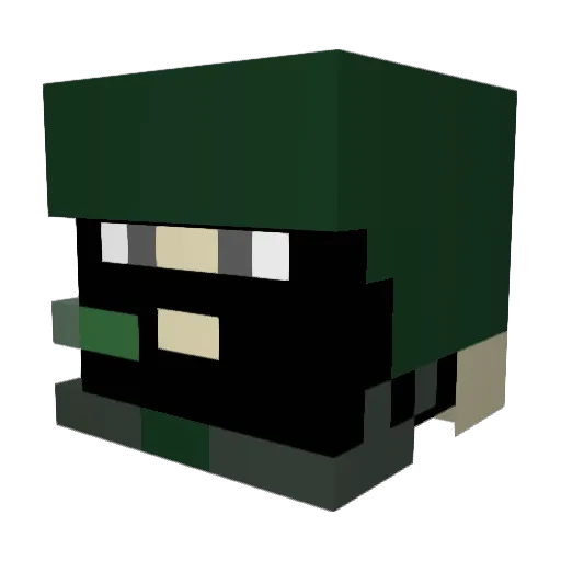 Xx_Spectre_xX Minecraft avatar head, 3D render