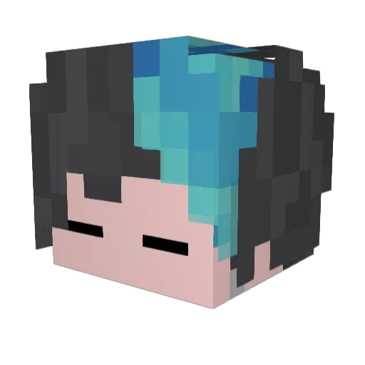 Xx_Tetr4_xX Minecraft avatar head, 3D render