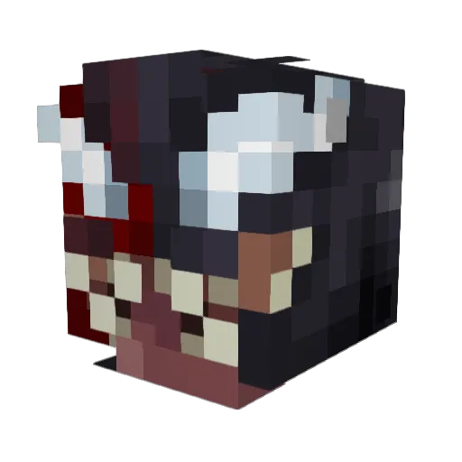Xx_ThR_xX Minecraft avatar head, 3D render