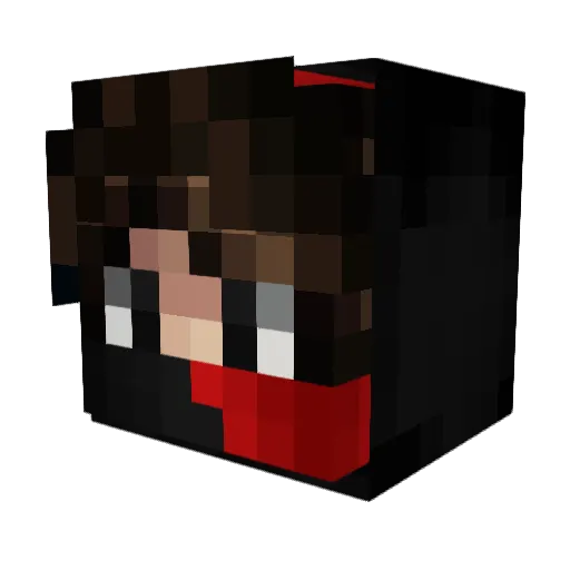 Xx_V3NTBS_xX Minecraft avatar head, 3D render