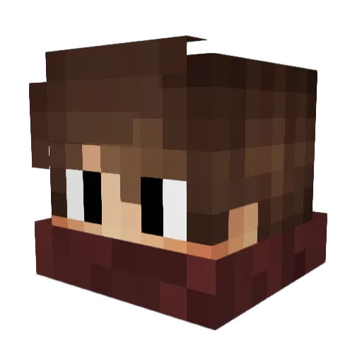 Xx_WeeBubbles_xX Minecraft avatar head, 3D render