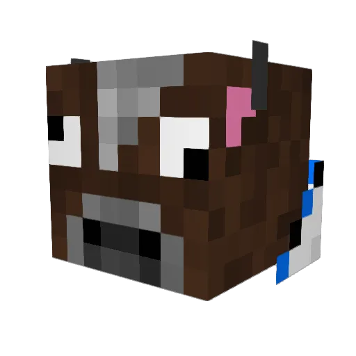 Xx__MooMoo__xX Minecraft avatar head, 3D render