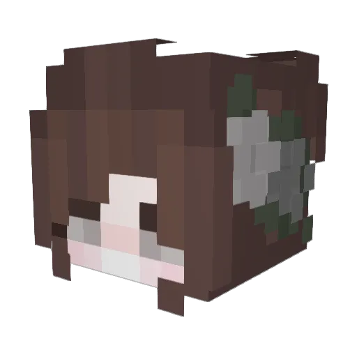 Xx__Yuki__xX Minecraft avatar head, 3D render