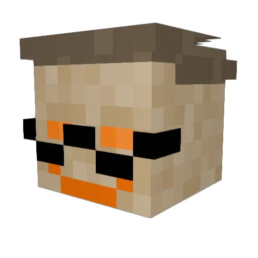 Xx_entity303_xX Minecraft avatar head, 3D render
