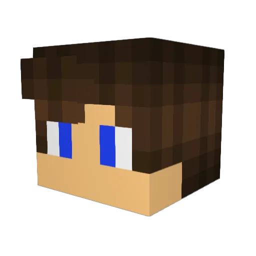 Xx_epicwolf_xX Minecraft avatar head, 3D render