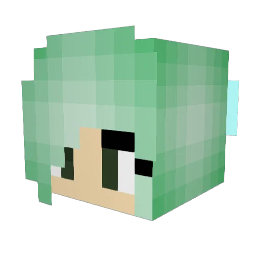 Xx_pine_apple_xX Minecraft avatar head, 3D render