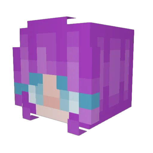 Xx_ruby123_xX Minecraft avatar head, 3D render