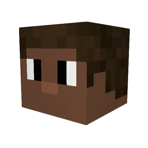 Xx_xXPi Minecraft avatar head, 3D render