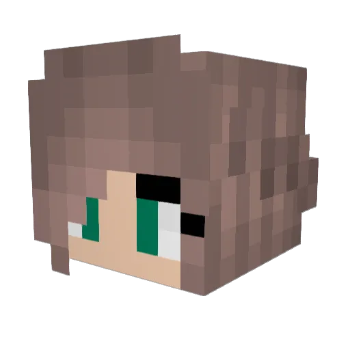 XxadrianaxX Minecraft avatar head, 3D render