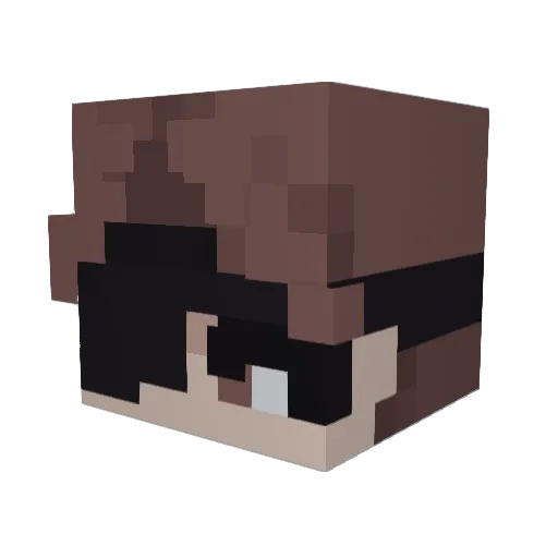 XxazozxX Minecraft avatar head, 3D render