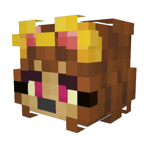 Xxbe0 Minecraft avatar head, 3D render