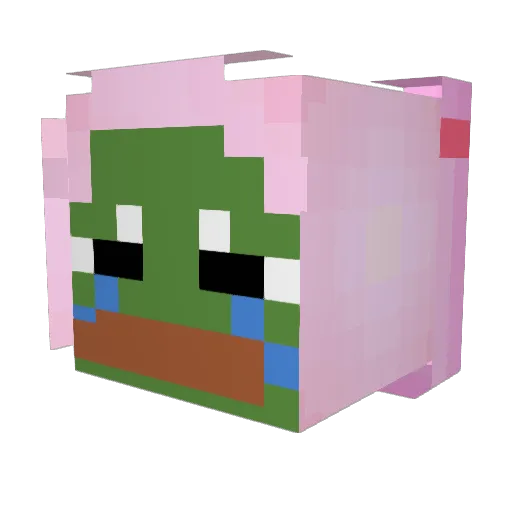XxchasexX Minecraft avatar head, 3D render