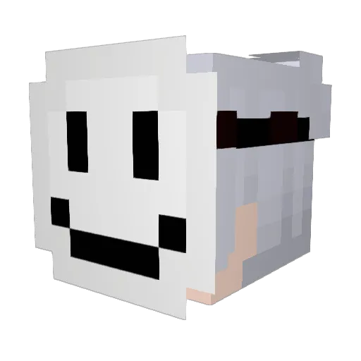 Xxchimuelo Minecraft avatar head, 3D render