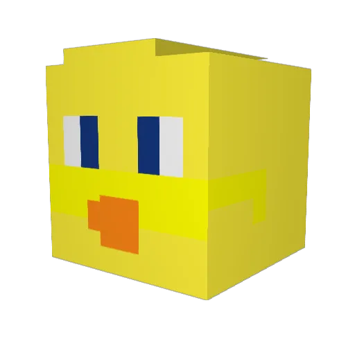 XxchungxX98 Minecraft avatar head, 3D render