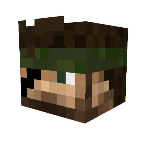 XxdeaddxX Minecraft avatar head, 3D render
