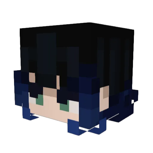 XxduxmxX Minecraft avatar head, 3D render