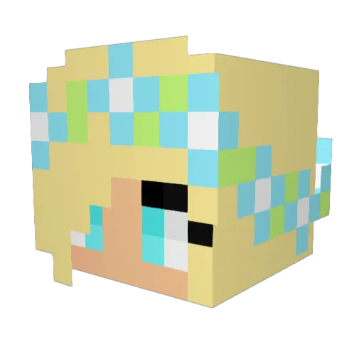 Xxemily246xX Minecraft avatar head, 3D render