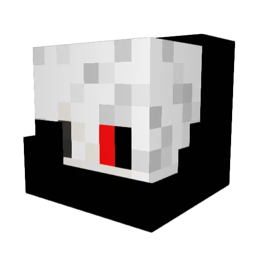 Xxesqueletoxx Minecraft avatar head, 3D render