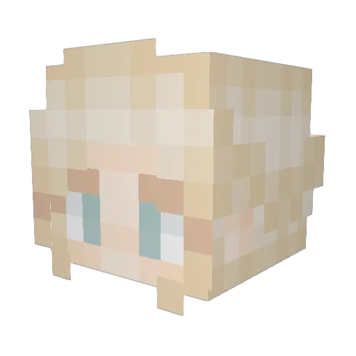 XxfernxX Minecraft avatar head, 3D render