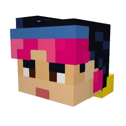 Xxgamertagdtgdg Minecraft avatar head, 3D render