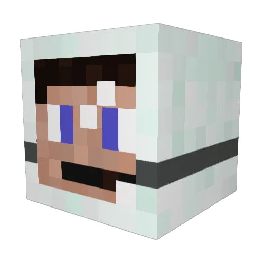 Xxha3dShotxX25 Minecraft avatar head, 3D render