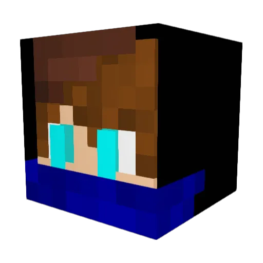 XxionelxX Minecraft avatar head, 3D render
