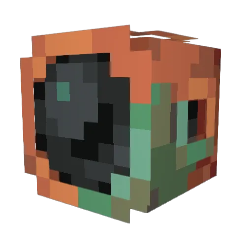 Xxkillergame Minecraft avatar head, 3D render