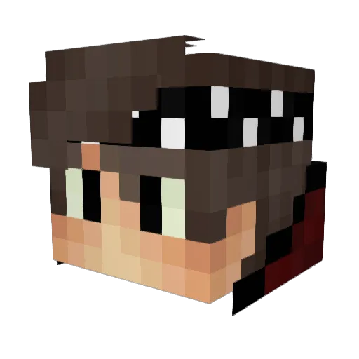 XxlFrikandel69 Minecraft avatar head, 3D render
