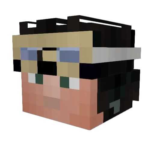 XxleleilxX Minecraft avatar head, 3D render