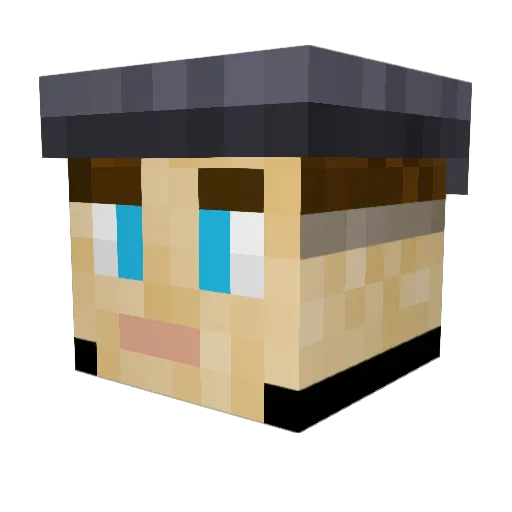 XxmalsterxX Minecraft avatar head, 3D render