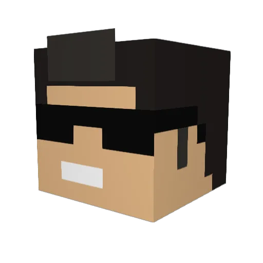 XxmarctonioxX Minecraft avatar head, 3D render