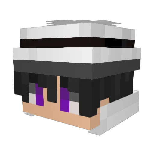 XxorzeCam Minecraft avatar head, 3D render
