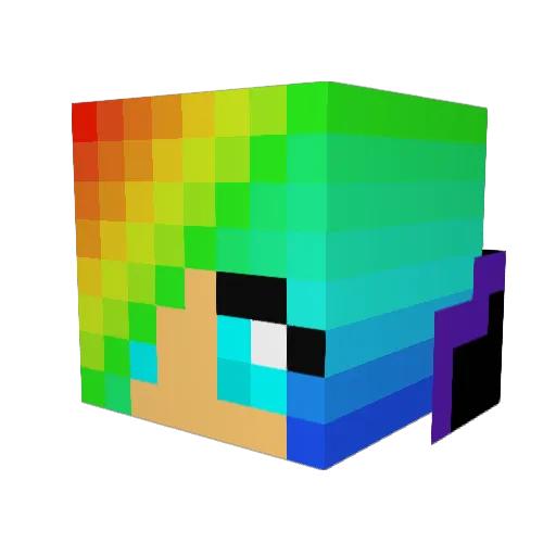 XxpicklefacexX Minecraft avatar head, 3D render