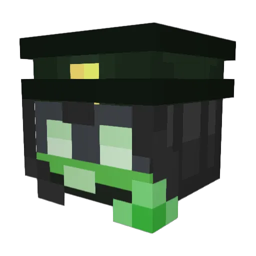 XxplosiveK Minecraft avatar head, 3D render