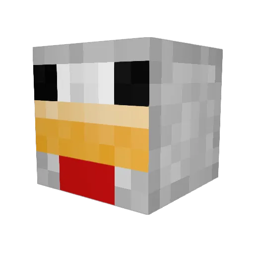 XxrobloxgodxX Minecraft avatar head, 3D render