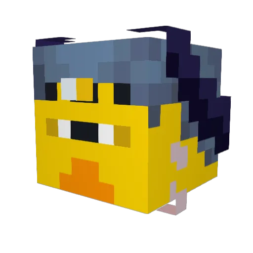 XxrobonatexX Minecraft avatar head, 3D render