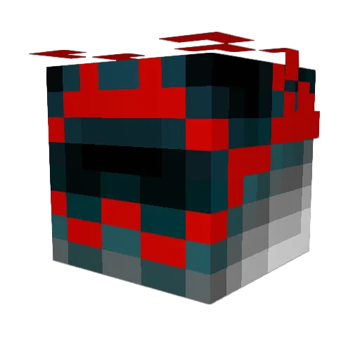 XxrydenxX Minecraft avatar head, 3D render