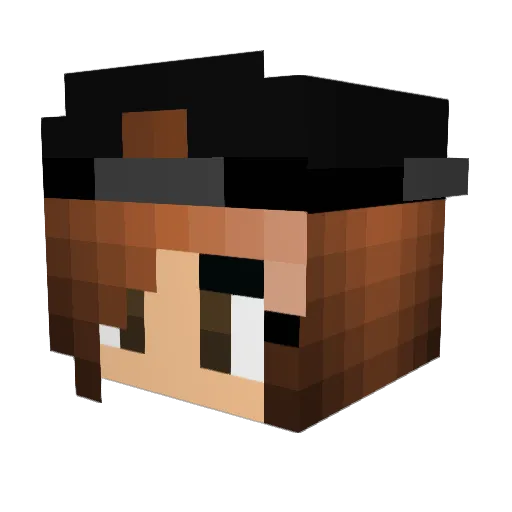 Xxshadow_huntrXx Minecraft avatar head, 3D render