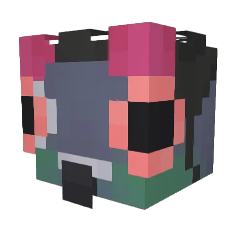 XxslayerXD Minecraft avatar head, 3D render