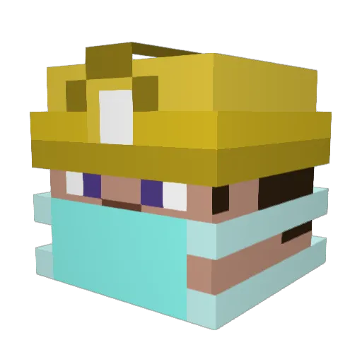Xxx_pro_gamer_Xx Minecraft avatar head, 3D render