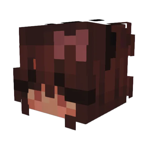 Xxyla Minecraft avatar head, 3D render