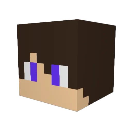 Xxyrus88 Minecraft avatar head, 3D render
