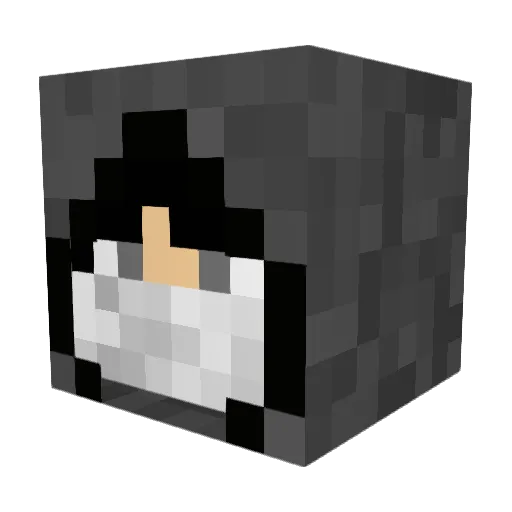 XyGreen Minecraft avatar head, 3D render