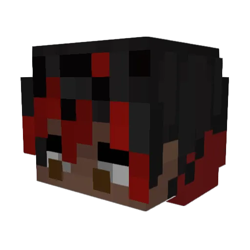 XyaMoney Minecraft avatar head, 3D render