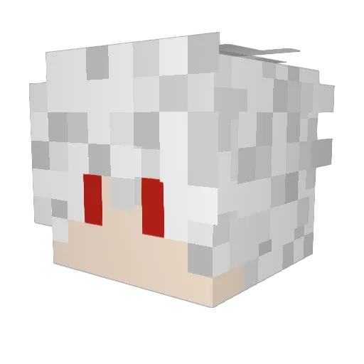 Xycius Minecraft avatar head, 3D render
