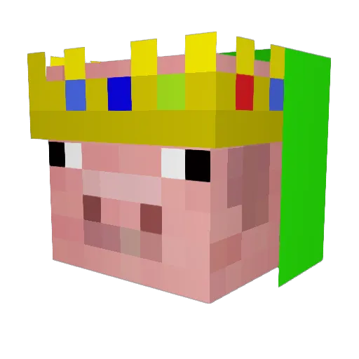 Xycor Minecraft avatar head, 3D render