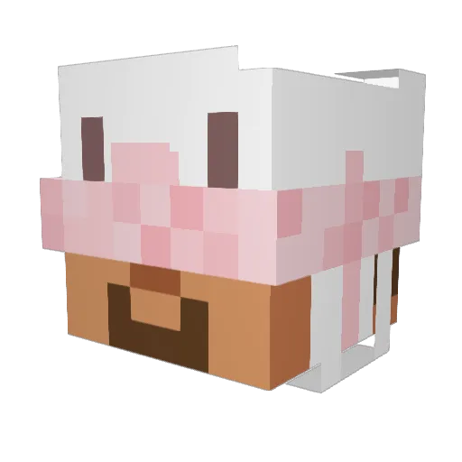 XyczMx Minecraft avatar head, 3D render